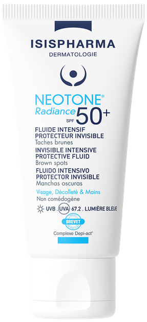 Флюїд для обличчя Isispharma Neotone Radiance SPF 50+ для усунення пігментних плям 30 мл (3401575243675) - зображення 1