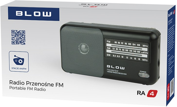 Radio przenośne Blow RA4 Black (5900804112709) - obraz 3