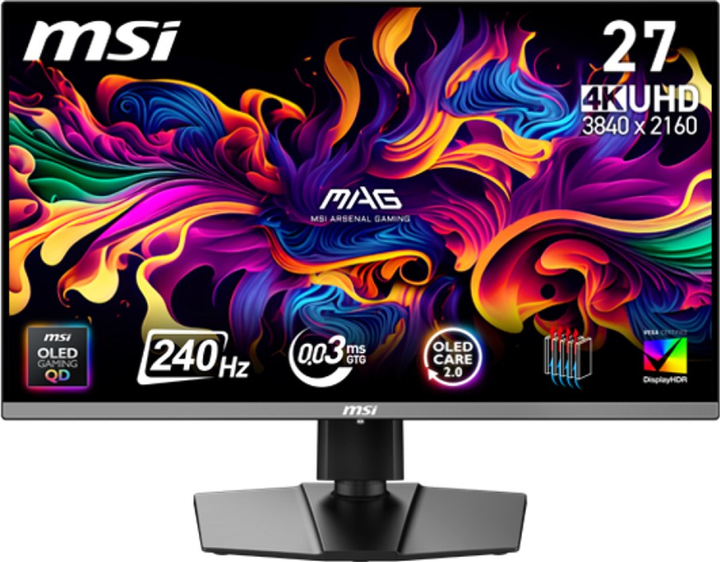 Монітор 26.5" MSI MAG 272UP QD-OLED X24 (MAG 272UP QD-OLED X24) - зображення 1