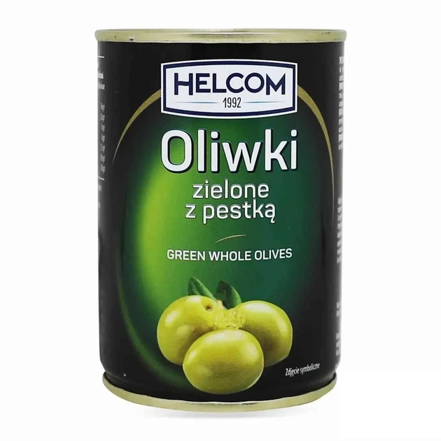 Оливки Helcom зеленые с косточкой 280 г (5902166700051) - изображение 2