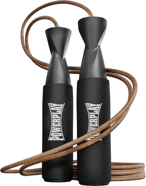 Скакалка кожаная PowerPlay 4214 Leather Jump Rope 2.75 м Чёрная (PP_4214_Leather) - Фото 1 Скакалка кожаная PowerPlay 4214 Leather Jump Rope 2.75 м Чёрная (PP_4214_Leather) - изображение 1