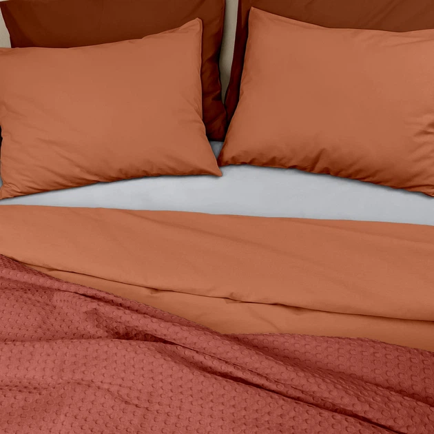 Покрывало 75x95 Rust Waffle Weave COSAS оранжевый - изображение 3