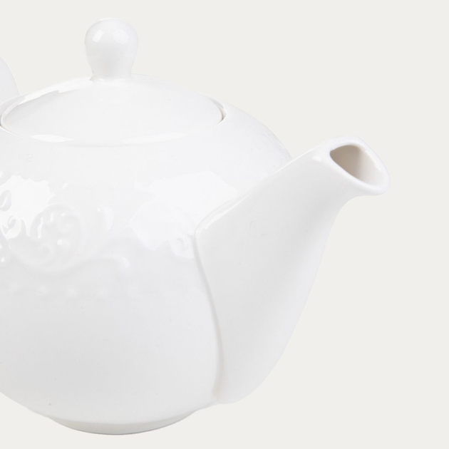 Глечик Homla Sylia з орнаментом Білий 1 л (5904183874739) - зображення 4