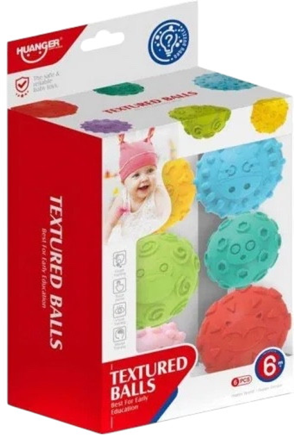 Сенсорні кульки Swede М'які 6 шт G7745 (5902496205882) - зображення 3