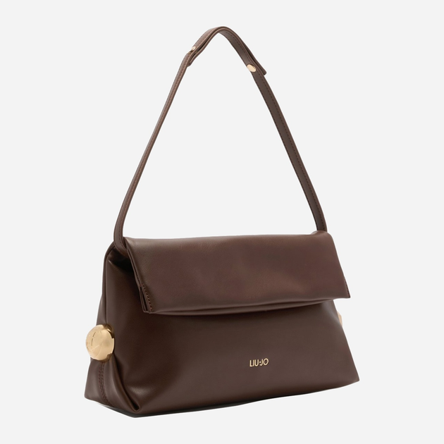 Сумка багет жіноча зі штучної шкіри середня Liu Jo AF5097E0077 90912 Коричнева (800070345615) - зображення 4