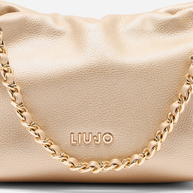 Torebka crossbody damska mała z łańcuszkiem Liu Jo AF5132E0058 90048 Złota (800070345569) - obraz 4