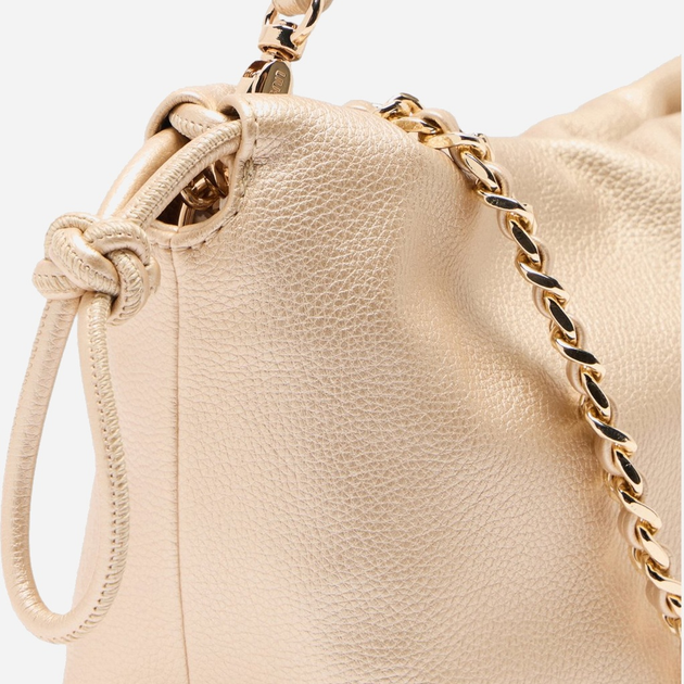 Torebka crossbody damska mała z łańcuszkiem Liu Jo AF5132E0058 90048 Złota (800070345569) - obraz 5