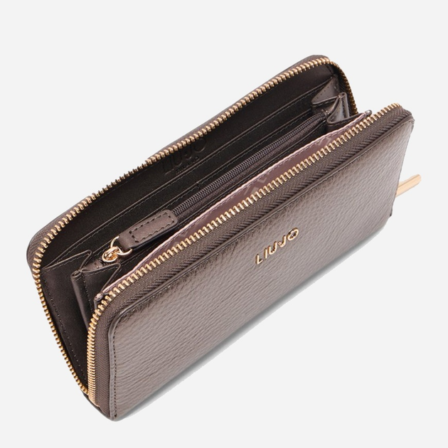 Гаманець жіночий зі штучної шкіри Liu Jo AF5170E0027 04877 Темно-коричневий (800070345670) - зображення 3