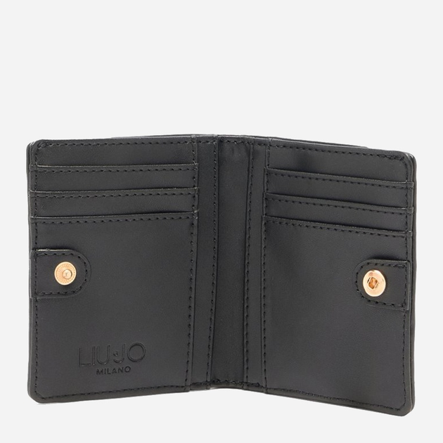 Гаманець жіночий зі штучної шкіри Liu Jo AF5177E0027 22222 Чорний (800070345680) - зображення 3