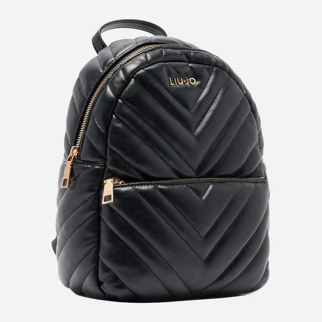 Рюкзак жіночий зі штучної шкіри Liu Jo AF5186E0426 22222 Чорний (800070345508) - зображення 3