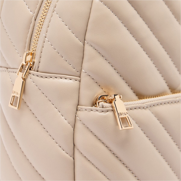 Рюкзак жіночий зі штучної шкіри Liu Jo AF5186E0426 51308 Бежевий (800070345509) - зображення 5