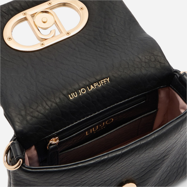 Torebka damska mała z łańcuszkiem Liu Jo AF5269E0161 22222 Czarna (800070345588) - obraz 6