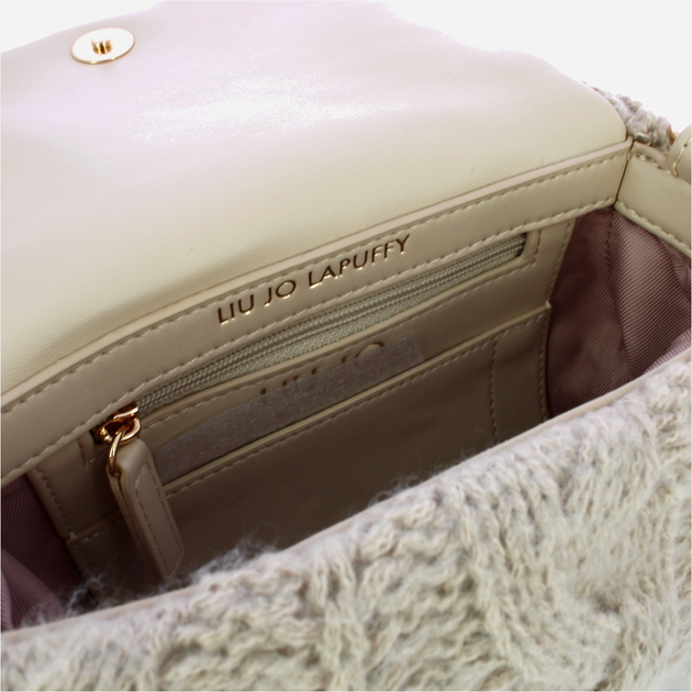 Сумка жіноча тканинна маленька Liu Jo AF5269J0001 30002 Біла (800070345592) - зображення 5