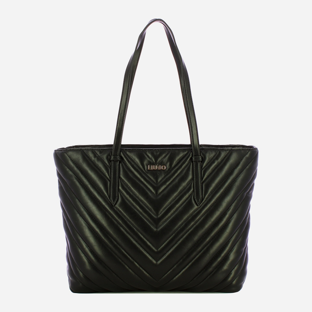 Сумка шопер жіноча зі штучної шкіри Liu Jo AF5321E0426 22222 Чорна (800070345657) - зображення 1