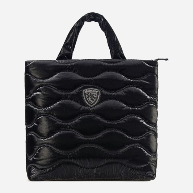 Torebka shopper materiałowa Blauer F5MARFA03/SOF Czarna (800070347867) - obraz 1