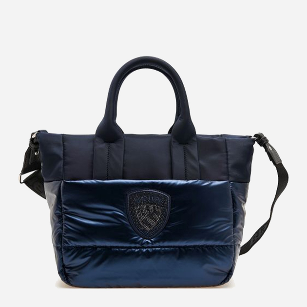 Сумка шопер жіноча тканинна Blauer F5QUARTXS01/PAD Темно-синя (800070347872) - зображення 1