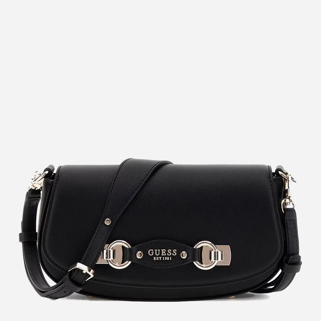 Torebka crossbody damska mała Guess Mimina HWBG8015200 Czarna (800070344387) - obraz 1