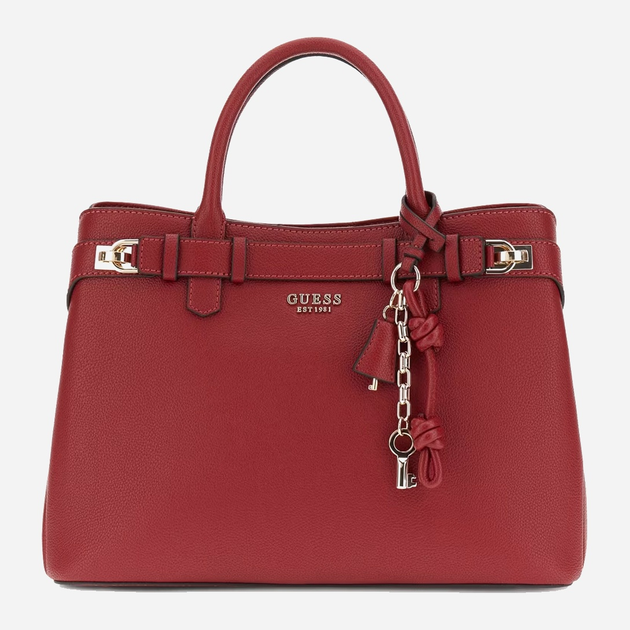 Сумка крос-боді через плече жіноча зі штучної шкіри середня Guess Gregoria HWBG8546070 Бордова (800070344394) - зображення 1