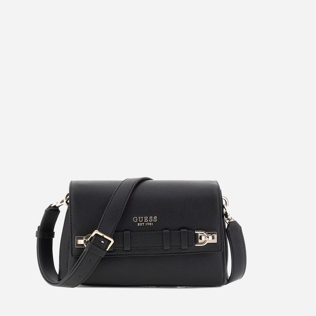Torebka crossbody damska mała Guess Gregoria HWBG8546200 Czarna (800070344459) - obraz 1
