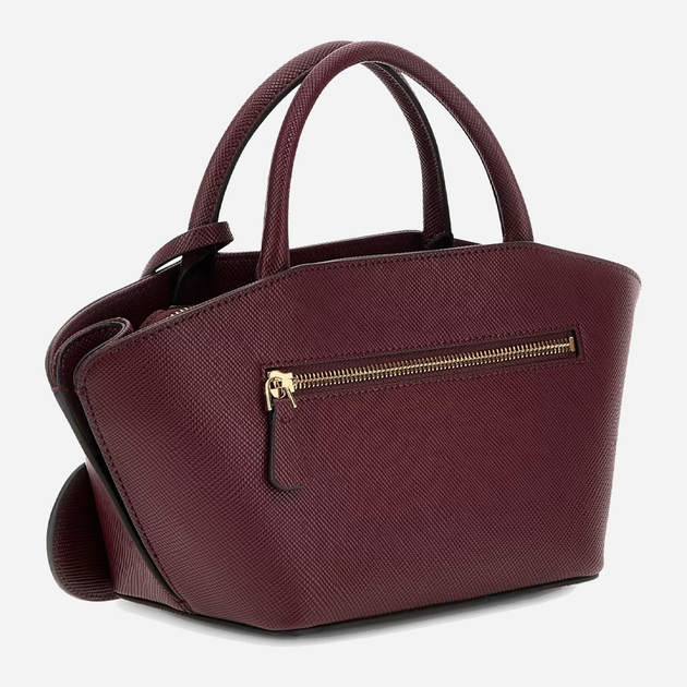 Torebka crossbody damska mała Guess Bolena HWZG9207760 Bordowa (800070344434) - obraz 2