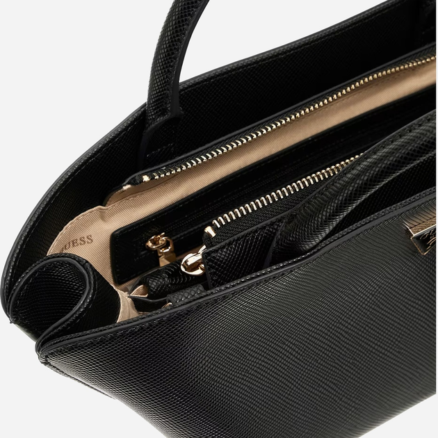 Torebka crossbody damska mała Guess Bolena HWZG9207760 Czarna (800070344432) - obraz 4