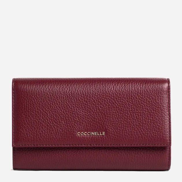Гаманець жіночий шкіряний Coccinelle Metallic E2MW5118501 R52 Бордовий (800070346034) - зображення 1