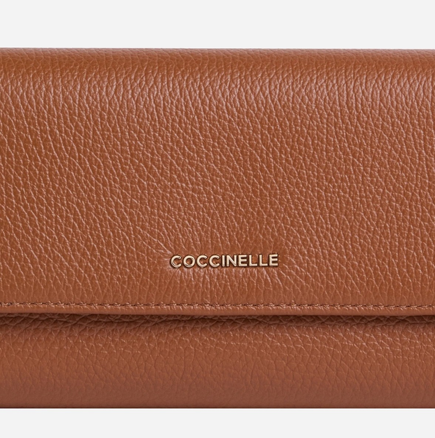 Гаманець жіночий шкіряний Coccinelle Metallic E2MW5118501 W11 Коричневий (800070346035) - зображення 3