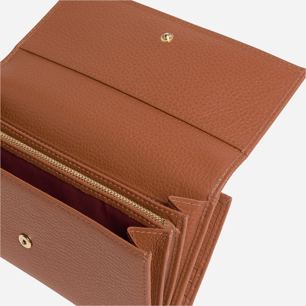 Гаманець жіночий шкіряний Coccinelle Metallic E2MW5118501 W11 Коричневий (800070346035) - зображення 4