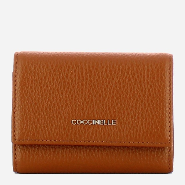 Portfel damski skórzany Coccinelle Metallic E2MW511F001 W11 Brązowy (800070346053) - obraz 1