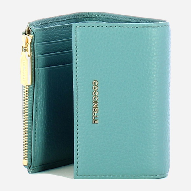 Portfel damski skórzany Coccinelle Metallic E2MW511F001 B89 Błękitny (800070346049) - obraz 3