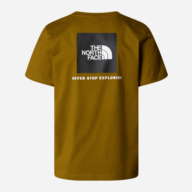 Koszulka męska bawełniana The North Face M S/S Box Nse NF0A87NP5HO1 M Zielona (800070329340) - obraz 2