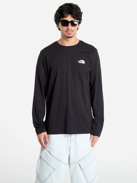 Longsleeve męski The North Face M L/S Simple Dome NF0A87QNJK31 XL Czarny (800070329350) - obraz 1