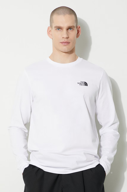 Longsleeve męski The North Face M L/S Simple Dome NF0A87QNFN41 L Biały (800070329353) - obraz 1