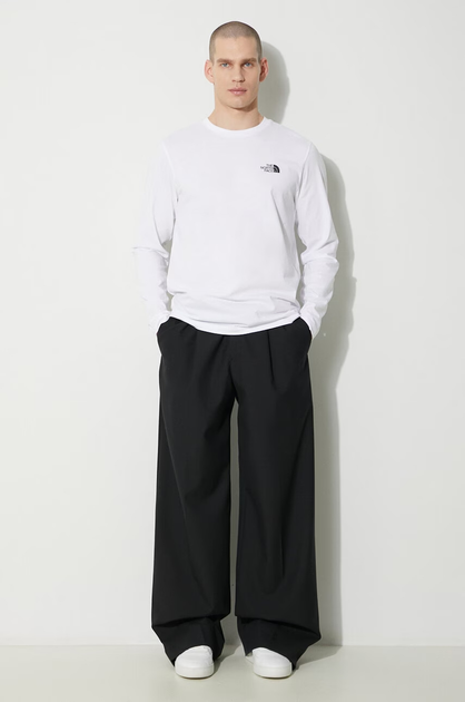 Longsleeve męski The North Face M L/S Simple Dome NF0A87QNFN41 L Biały (800070329353) - obraz 3