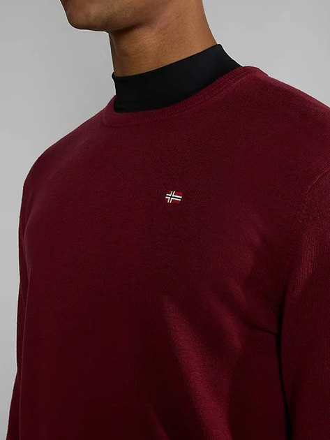 Джемпер чоловічий Napapijri Damavand NP0A4GJUR541006 XL Червоний (800070311950) - зображення 4