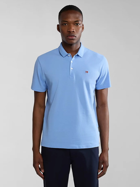 Koszulka polo męska Napapijri Ealis NP0A4H8BI001 XL Niebieska (800070320849) - obraz 1