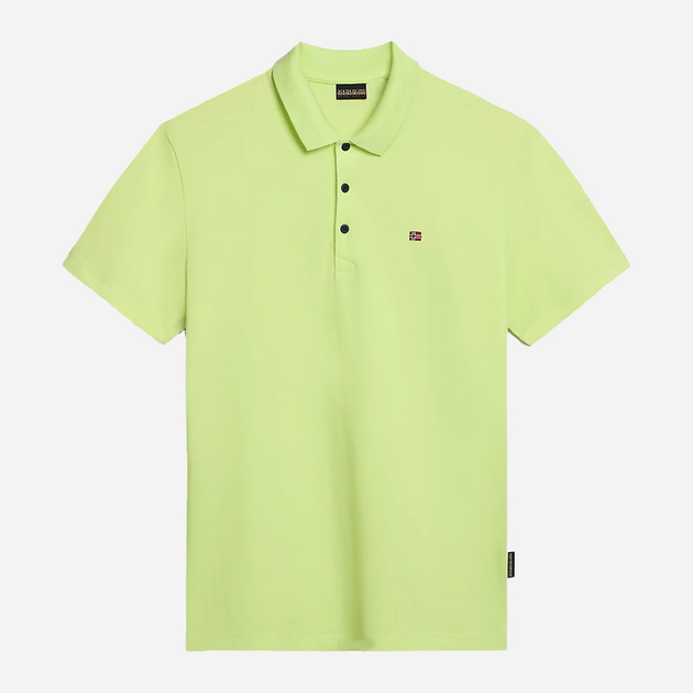 Koszulka polo męska Napapijri Ealis NP0A4H8BY1I1 S Limonkowa (800070320857) - obraz 5