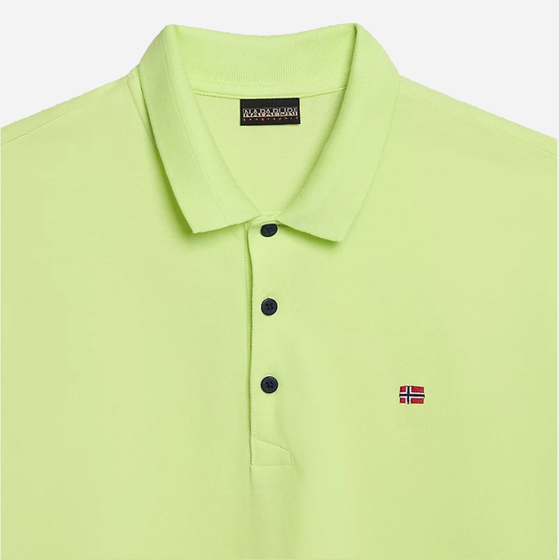 Koszulka polo męska Napapijri Ealis NP0A4H8BY1I1 S Limonkowa (800070320857) - obraz 7