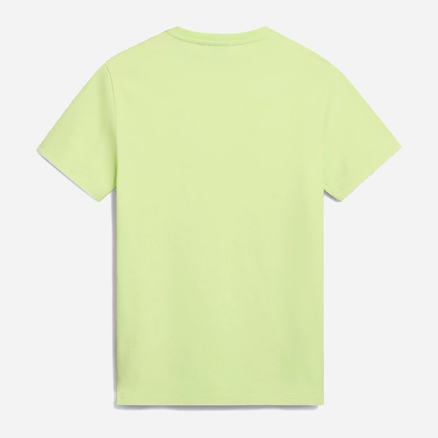 Футболка бавовняна довга чоловіча Napapijri Salis NP0A4H8DY1I1 S Лаймова (800070320868) - зображення 5