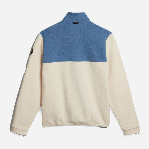 Bluza męska rozpinana streetwear polarowa Napapijri T-Anderby NP0A4HDRNS51002 M Biała (800070311987) - obraz 6