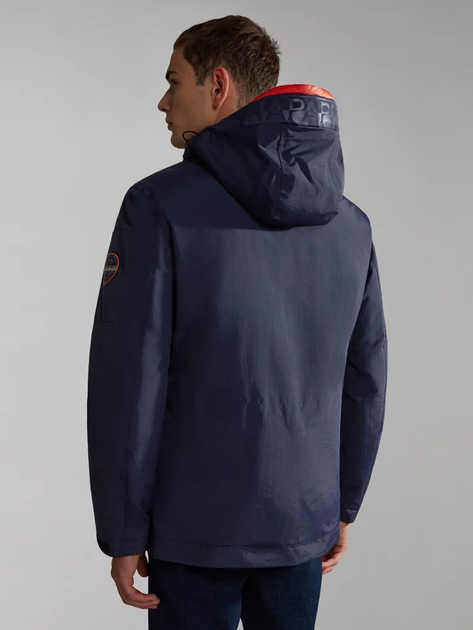 Куртка демісезонна з капюшоном чоловіча Napapijri 20-22 NP0A4HEK1761002 M Темно-синя (800070311992) - зображення 2