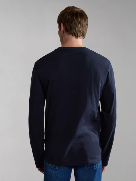 Лонгслів чоловічий Napapijri Salis NP0A4HN71761005 2XL Темно-синій (800070312014) - зображення 2