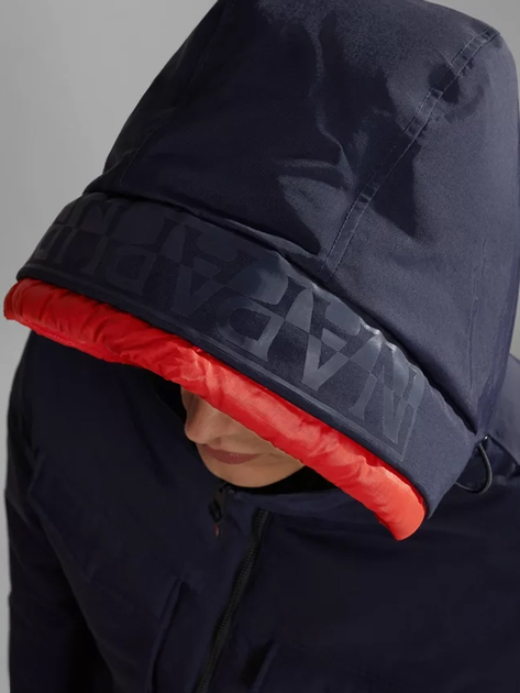 Куртка демісезонна з капюшоном чоловіча Napapijri 20-22 NP0A4HEK1761002 M Темно-синя (800070311992) - зображення 4