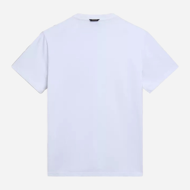 Футболка бавовняна довга чоловіча Napapijri S-Canada NP0A4HQM0021 M Біла (800070320936) - зображення 6