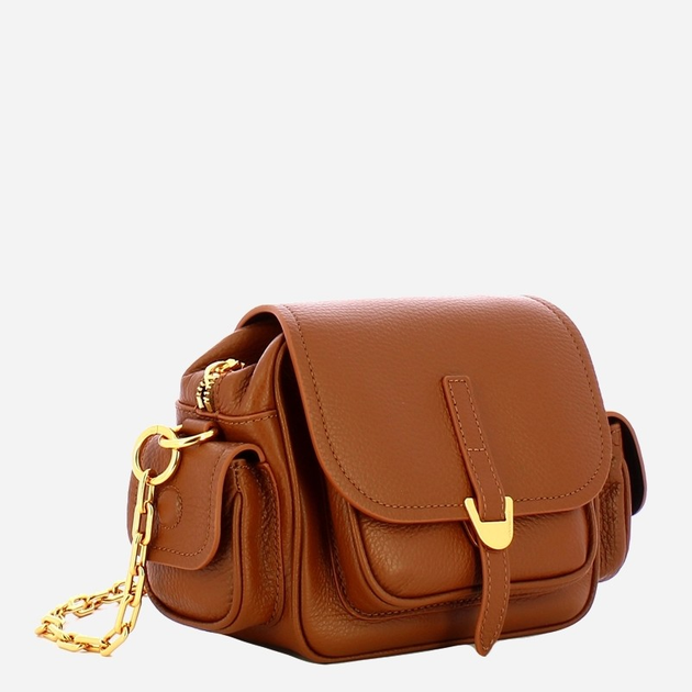Сумка крос-боді через плече жіноча з натуральної шкіри маленька Coccinelle Campus E1RFF550101 W20 Коричнева (800070345896) - зображення 3