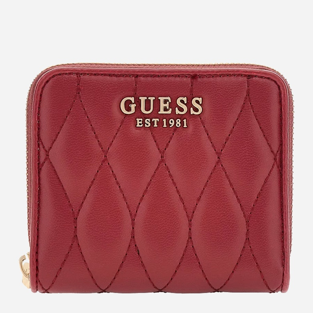 Гаманець жіночий зі штучної шкіри Guess Valla SWQG8122137 Бордовий (800070344447) - зображення 1