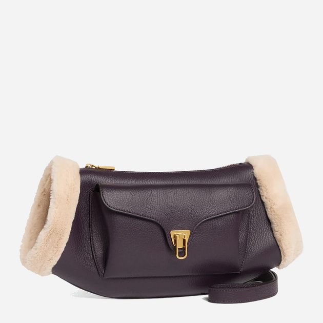 Torebka crossbody damska ze skóry naturalnej Coccinelle Beat E1TDK150101 644 Fioletowa (800070345956) - obraz 2