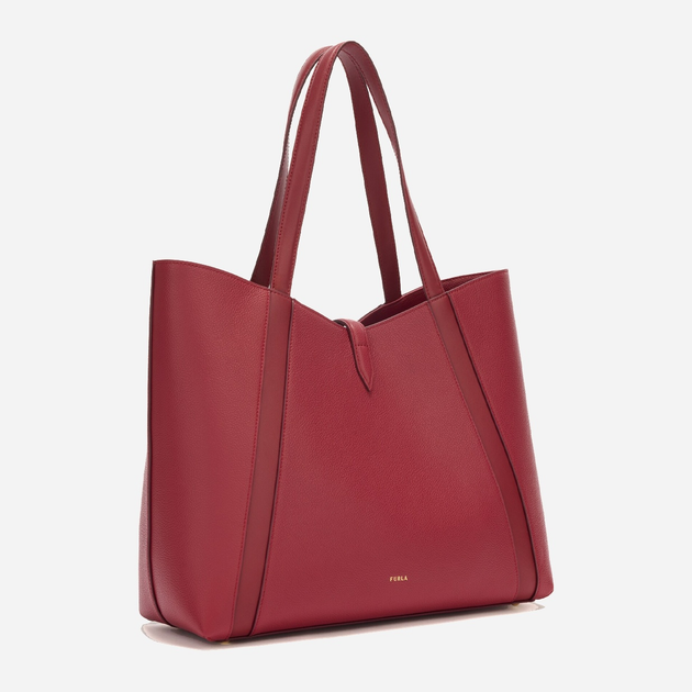 Сумка шопер жіноча з натуральної шкіри середня Furla Goccia WB01788BX3353CGQ001007 Бордова (800070349600) - зображення 2