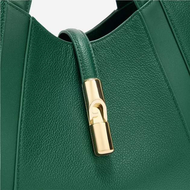 Torebka crossbody damska ze skóry naturalnej Furla Goccia WB01789BX33532810S1007 Zielona (800070344704) - obraz 4