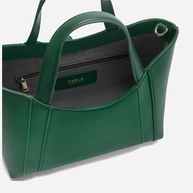 Сумка крос-боді через плече жіноча з натуральної шкіри середня Furla Goccia WB01789BX33534282S1007 Зелена (800070349617) - зображення 5